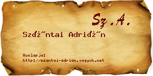 Szántai Adrián névjegykártya
